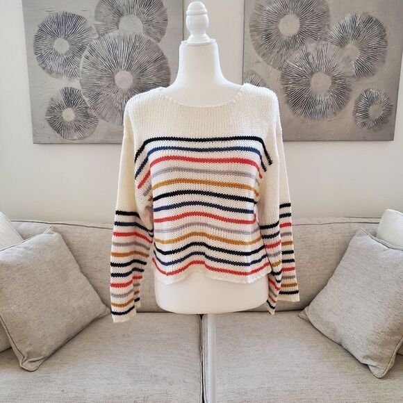Lovestitch Sera Striped Knit Pullover sz Sm - Picture 2 of 11